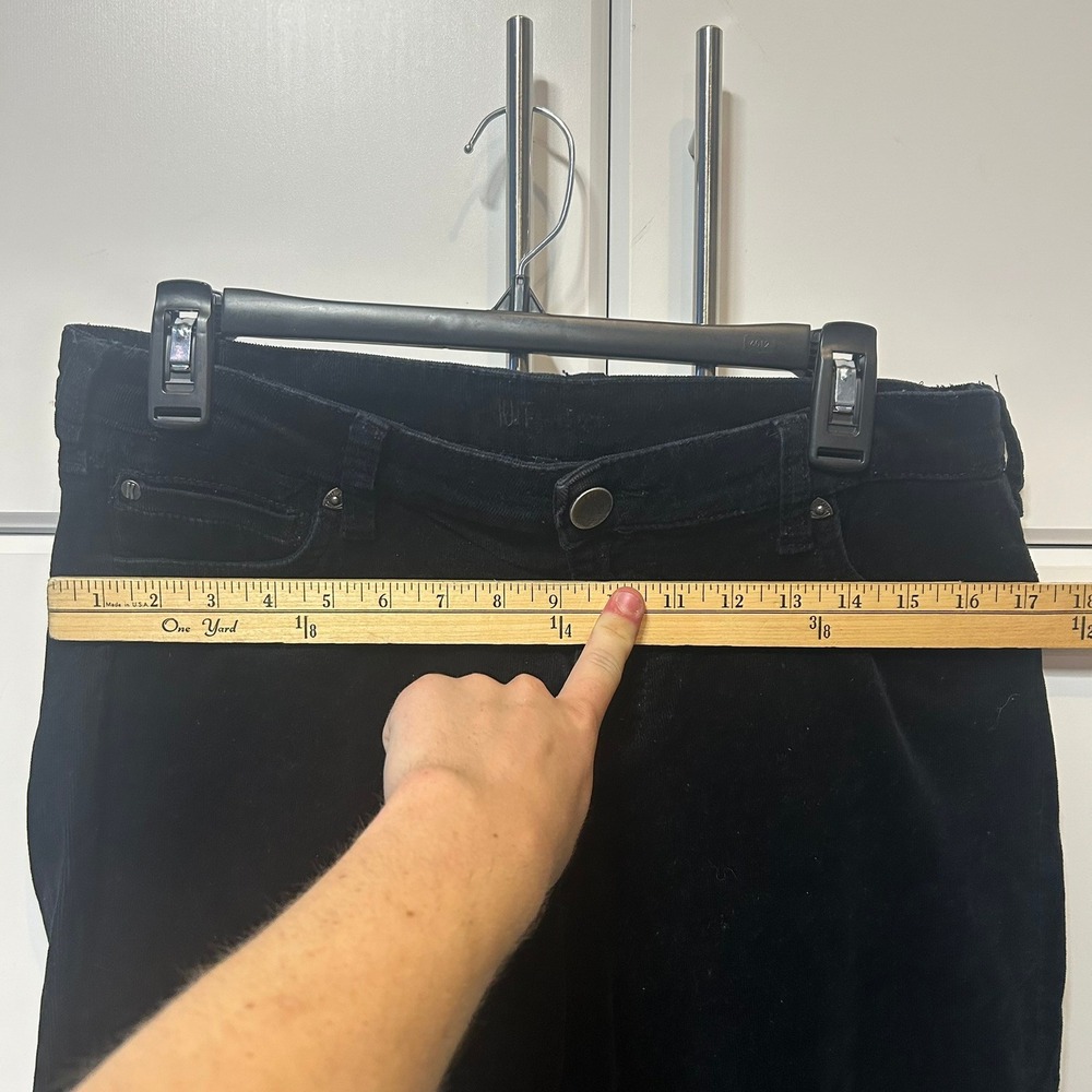 KUT from the Kloth Diana‎ Skinny Corduroy Pants Black Size 14 KP488MR9 - Picture 4 of 14